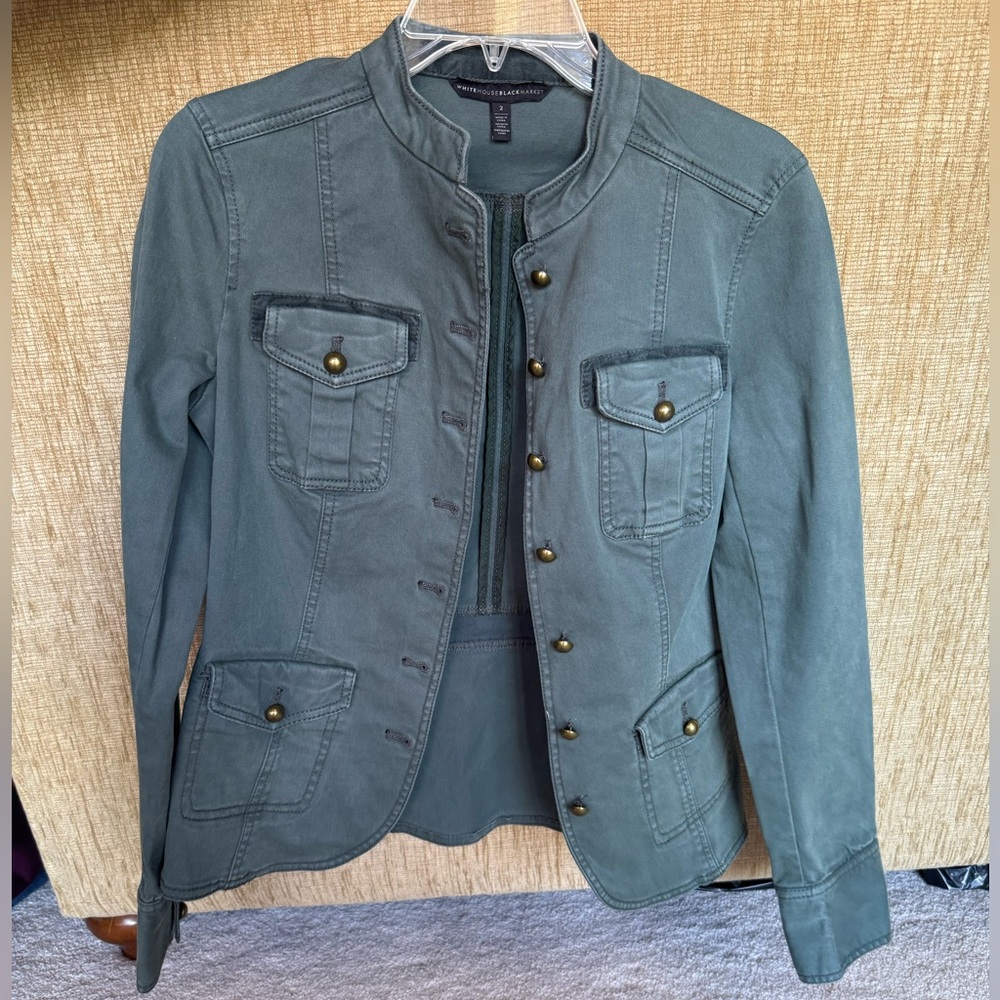 Women's Green Military Style Jacket